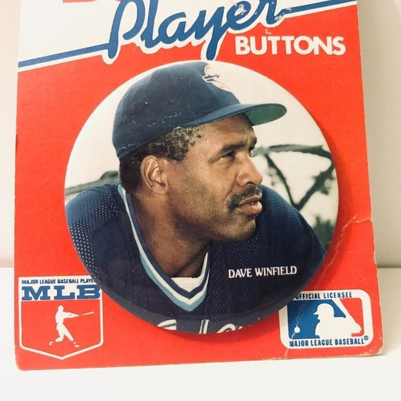 Vtg Dave Winfield Baseball Player Button  Toronto Blue Jays - Picture 2 of 12